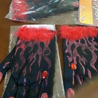 guanti neri per travestimenti 