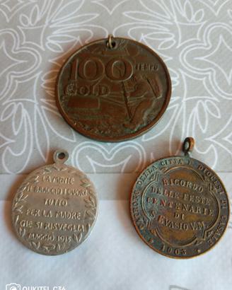Medaglie commemorative 1903/1915/1969