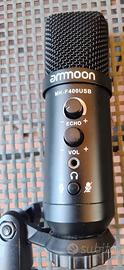 Microfono a condensatore USB AMMOON MK-F400USB