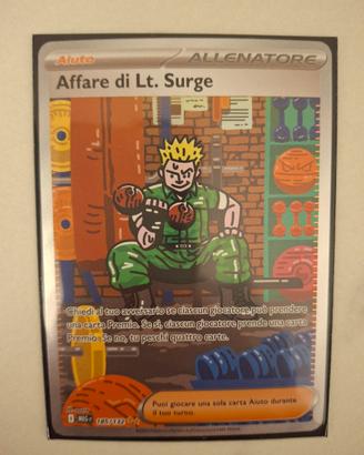 Carta pokemon Affar di Lt. Surge SAR 185/132