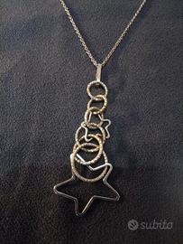 Collana con ciondolo stelline 