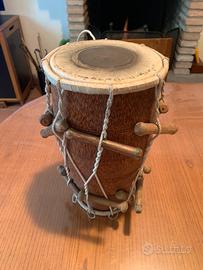 Tamburo etnico in legno tipo djambe