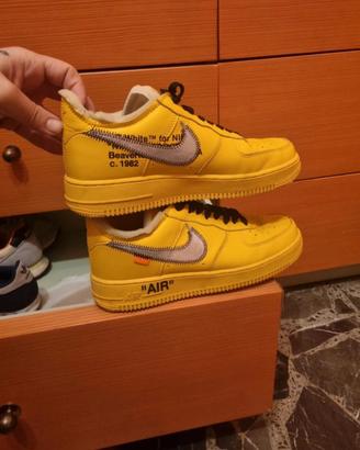 Nike Air Force 1 Low Off-White ICA University Gold