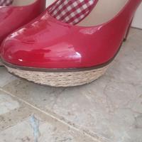 Scarpe decoltè tacchi rosse