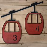 Cabinovia in legno fatta a mano 60x60 – arredament