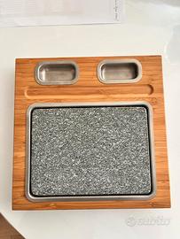 Piastra/pietra per carne, pesce o formaggi 