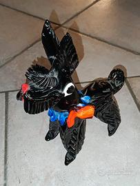 cane barboncino vetro murano 