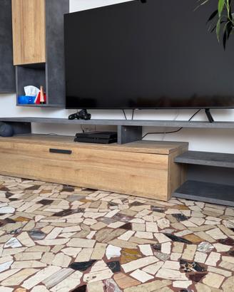 Mobile TV /Consolle effetto rovere e antracite