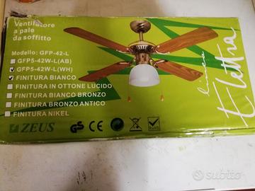 ventilatore a pale da soffitto