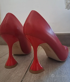 Scarpe Decolletés rosse tg 37