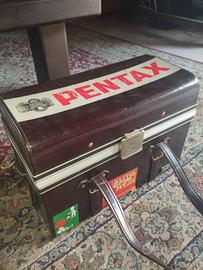 valigia Pentax in pelle anni '80 - sacar