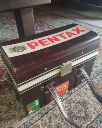 valigia Pentax in pelle anni '80 - sacar