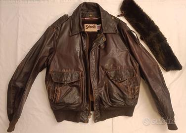 SCHOTT Vintage 80s Giubbotto Aviatore