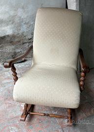 Sedia a dondolo anni 70