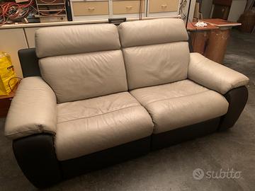 Divano in pelle relax elettrico