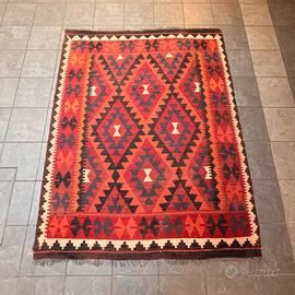 Tappeto Kilim Afghano Maimana 205x155 cm in lana
