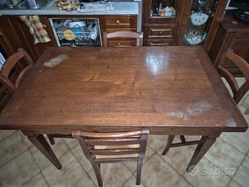 Tavolo da cucina con 6 sedie