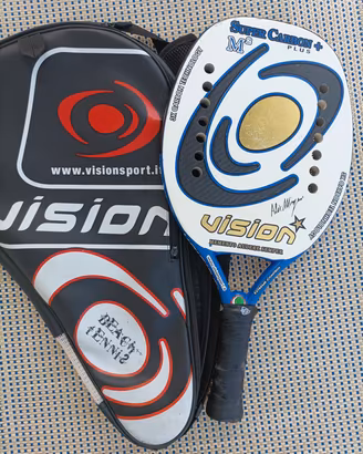 Racchetta padel "VISION" super carbon + M2