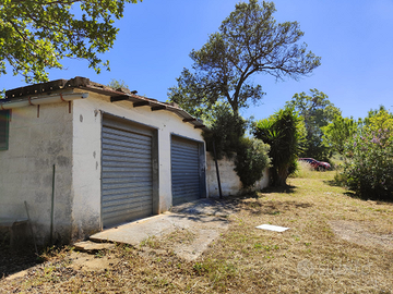 Vendesi terreno con due rustici