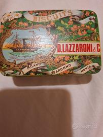 scatoline di latta Lazzaroni vintage