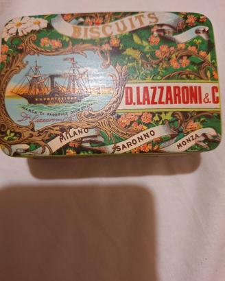 scatoline di latta Lazzaroni vintage