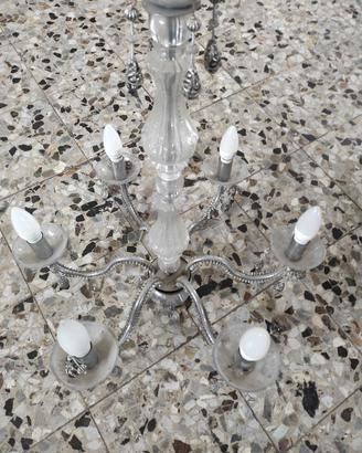 lampadario vetro plexiglass 