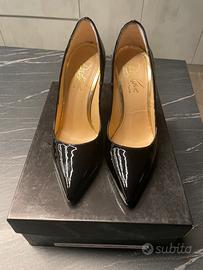 “Décolleté nere vernice tacco alto donna 35