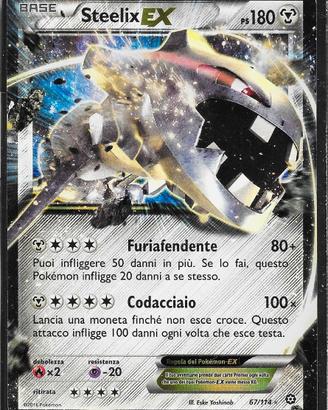 Carta Pokémon TCG "Steelix EX Holo 67" Vapori