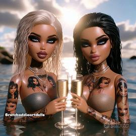 🎀 Ritratti Bratz personalizzati – Pacchetto 10 