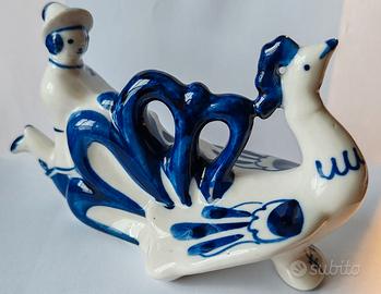 Porcellana Gzhel-Ivan il matto e l’Uccello