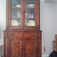 credenza vintage con vetrina 