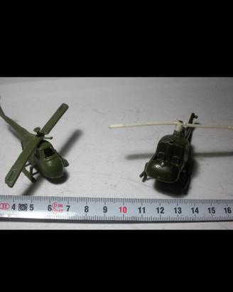 lotto 2 elicotteri soldatini anni 70 copter 