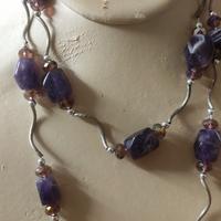 collana lunga di ametista 