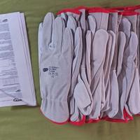 Lotto 11 Paia Guanti in Pelle Taglia 10 Nuovi