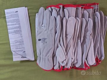 Lotto 11 Paia Guanti in Pelle Taglia 10 Nuovi