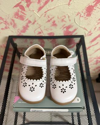 Scarpine Bobux Step Up bianche traforate