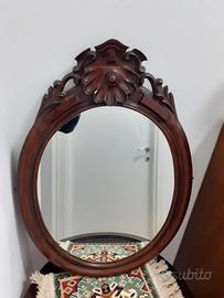 Specchio con cornice antica del 1800