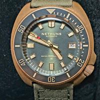 Nethuns Aqua bronze movimento Seiko 6r15