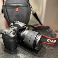 Canon 80d con Obiettivo EF-S 18-55 IS STM