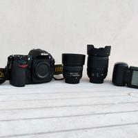 Nikon D300S + 18-105 + 50mm + flash Neewer