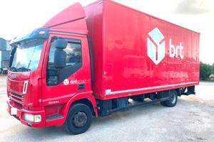 camion iveco eurocargo 80e21 furgone e pedana per 