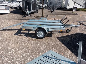 Carrello Rimorchio Trasporto Moto non Frenato