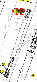 -Molla forcella ant Yamaha Virago 535 2GV231410000