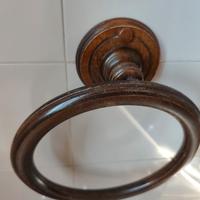3 porta asciugamani in legno