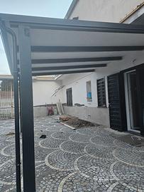 Pergolato in legno 4x4 bicolore