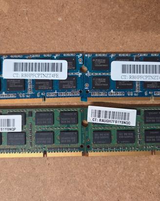 Memoria Ram notebook