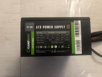 Alimentatore Game Max 500w 80 plus