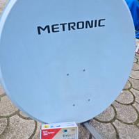 DECODER TV SAT TELE SYSTEM +PARABOLA 80CM + STAFFA