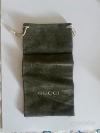 Busta porta occhiali in velluto Gucci