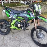 NEW PIT BIKE PRO 125cc 17/14 BLACK/GREEN CON FARO